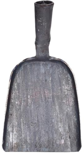 ibasenice Pala per Carbone e Paletta per Cenere in Legno Design Forgiato per Pulizia Caminetti e Barbecue