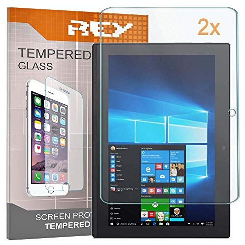 REY Pack 2X Pellicola salvaschermo per Lenovo MIIX 320, Pellicole salvaschermo Vetro Temperato 9H+, di qualità Premium Tablet
