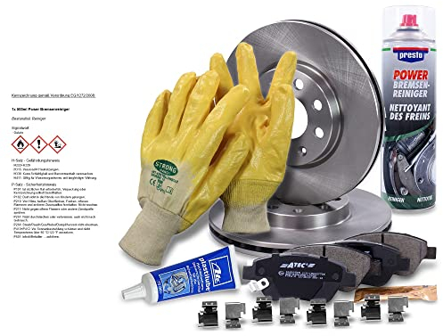 BESTPRICE Bremsenset Vorderachse inkl. Bremsscheiben Belüftet Ø 257 mm + Bremsbeläge vorne, Kompatibel mit OPEL ADAM (M13), CORSA D (S07), CORSA D Kasten (S07)