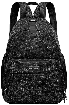 MOSISO Mochila para Cámara, DSLR/SLR/Mirrorless Fotografía Estuche Impermeable Cámara Crossbody Bolsa con Soporte para Trípode&Cubierta de Lluvia&Hombro Correas Compatible con Canon/Nikon/Sony, Negro