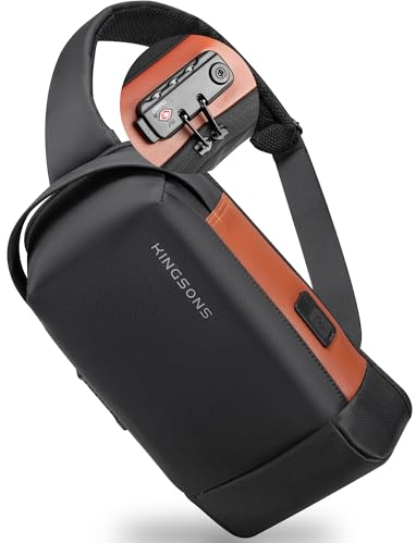 Kingsons Umhängetasche Brusttasche für Männer & Frauen Anti-theif Kleine Crossbody Bag Sling Bags Casual Travel Tiny Sport Wandern Radfahren Tag Tasche