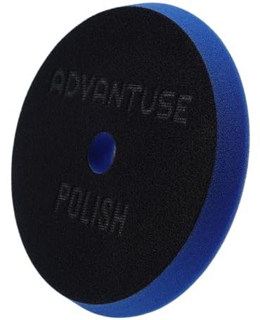 ADVANTUSE - Polierpads Polierschwämme Poliersets für Exzenter- und Rotationspoliermaschine (Medium/Finish Pad 125mm)
