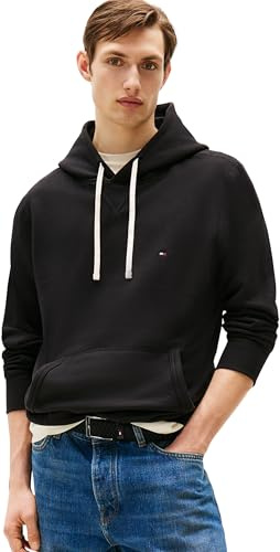 Tommy Hilfiger Sweat à Capuche Homme Essential Fleece Regular Fit