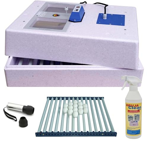BRUJA Brutmaschine-Set Modell 3000 für Wachteln mit vollautomatischer Wendung (3333-D-W-SET)