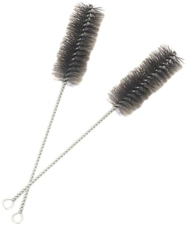 2 PCS Brosse pour Tuyau de poêle Ø 40 mm pour Coins Difficiles, Nettoyeur de cheminée Universel, Balai en Fil d'acier de 30 cm pour Coins Difficiles, l'entretien des poêles à granulés et cheminées