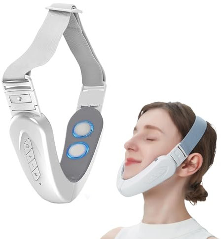 Reductor de Papada Lifting, EMS Masajeador Facial Eléctrico en V Cuchillo de Belleza 6 Modos para Dispositivos Tonificantes, Antioxidantes y Reparadores de La Piel