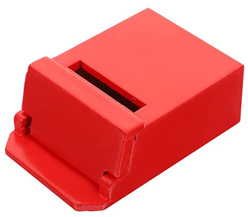 ERINGOGO Wooden Mini Mailbox Model for Dollhouse Decor Scale Mailbox Figurine for Mini House Decor and Imaginative Play Educational Toy for Boys and Girls