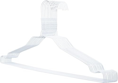 RSR Hangers klädhängare av metall 20 stycken vita set trådhängare metallklädhängare trådhängare 40 cm hög kvalitet
