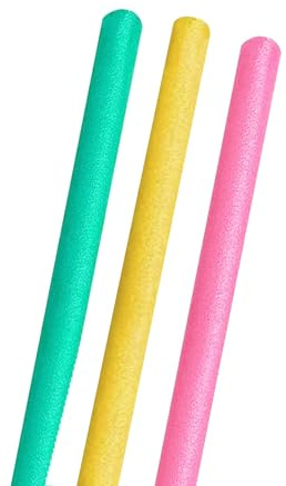 3 Churros de 150 cm para Juegos y Entrenamiento Acuático,Flotadores de Piscina de Espuma 3 Churros de Natación. (Multicolor 3)