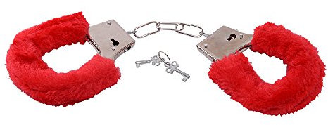 Toyz4Lovers Bestseller Manette con Pelliccia, Rosso - 75 gr