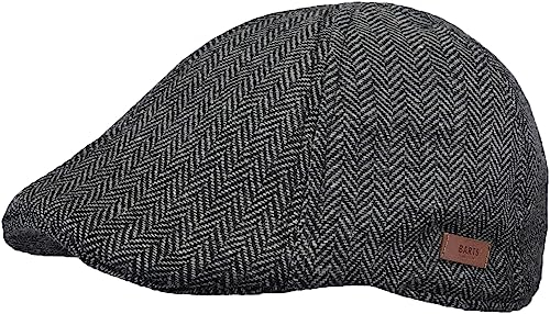 Barts Herren Mr. Mitchell Cap Baskenmütze, Schwarz (0001-BLACK 001J), Large