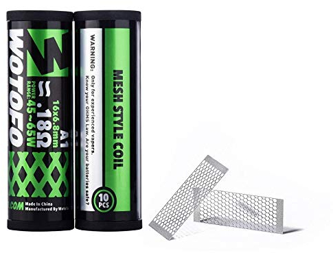 WOTOFO MESH STYLE COIL 0,18 Ohm Coils Wickeldraht Verdampfer, A1 - MTL RBA, E Zigarette Selbstwickler