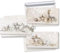 Logbuch-Verlag Weihnachtskarten SET 9 Karten weiß silber MIT KUVERT - Grußkarten Weihnachten 21 x 10,5 cm