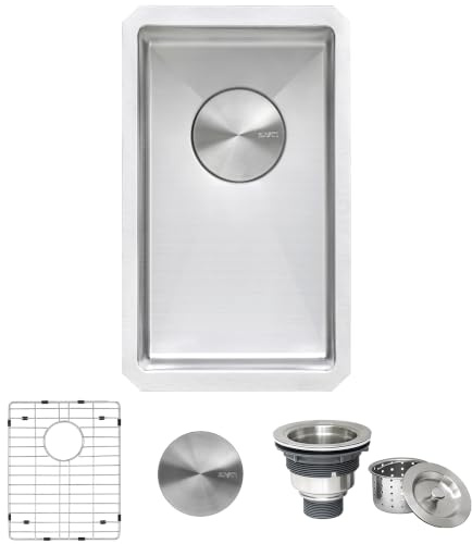 Ruvati 12x18-in 16-Gauge Tight-Radius Undermount Bar Sink - RVH7112