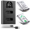 ENEGON Akku NP-BX1 (1300mAh 2-Pack) und LCD-Ladegerät passend für Sony NP-BX1 und Sony ZV-1, Cyber-Shot DSC-RX100, DSC-RX100 II/III/M4/M5/M6/M7/Ⅳ/Ⅴ/Ⅵ/Ⅵ/Ⅶ/VA, DSC-RX100M II, HDR-CX405