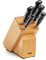 Fissler Alaska / Messer-Set, bestückt (6-teilig) Messerblock aus Holz (inkl. Koch; Brot; Schäl, Schinken-& Universal-Messer)