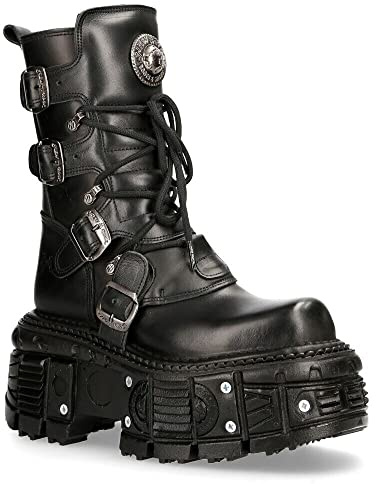 Bottes New Rock Femme WSTM006-S1 100% Cuir Cowboy Western Pointu