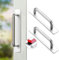 LYCXAMES 2 Stück Möbelgriffe, 147MM Aluminium Schrankgriffe, Selbstklebende Schubladengriffe, Türgriffe für Kleiderschrank, Küche, Schiebetür, Balkontür (Silber)