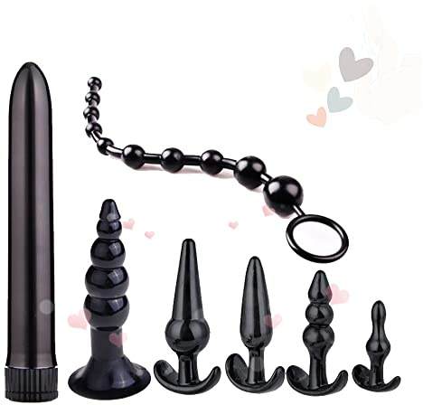 JUMOK Helkroppsmassage ạnạlẹṣ plụg kit för pars nattgymnastik (7-delat set).