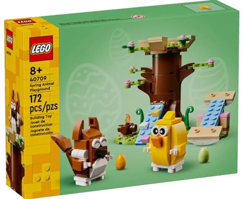 LEGO Le Parc des Animaux au Printemps - Jeu de Construction incluant Un Oiseau et Un écureuil - Cabane dans Un Arbre pour Enfants - Idée de Cadeau pour Les garçons et Les Filles dès 8 Ans 40709