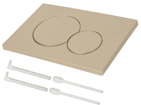 Betätigungsplatte, Drückerplatte Kompatibel mit Geberit Sigma, Spülkasten Ersatzteile Altes Modell, Betätigungsplatte für WC Element (Gold matt)