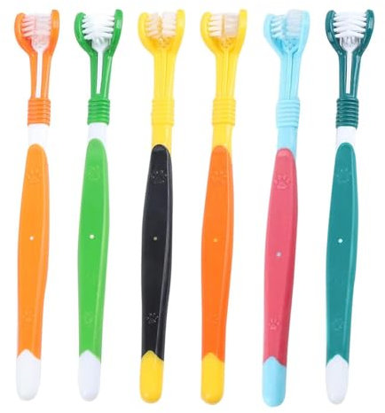 HDGSAFD Confezione da 6 Spazzolino A Tre Lati, Spazzolino per Bambini, Spazzolino per La Pulizia Orale, Spazzolino A Setole Morbide, Detergente per Denti, Spazzolino Portatile