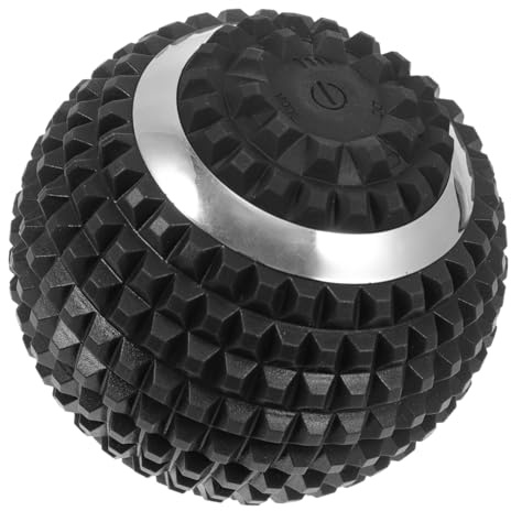 BELLIFFY Bola de Masaje Eléctrica para Pies Negra, Vibratoria y Duradera, Tamaño Mediano, Masajeador Corporal Portátil Adecuado para Fascia Plantar, Relajación Muscular en Casa, Gimnasio