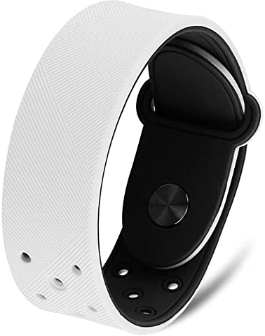 MagnetRX® Ultrastarkes Sport Magnetarmband – Wasserdichtes Silikonarmband – Breite Magnetbänder für Damen und Herren, Sportarmband (Weiß | Größe: X-Large)