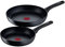 Tefal Black Stone 2-teiliges Pfannenset, 24 und 28 cm, Antihaftbeschichtung, Thermo-Signal bei idealer Brattemperatur, induktionsgeeignet, schwarz, G28191
