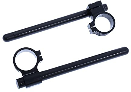 avdb-moto Paar Stummellenker/Halblenker aus 37 mm + Röhrchen kompatibel mit CBR 600 F 1987-1990, VF700 1986-1987, VFR 750 1986-1987 (Schwarz)