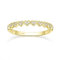 Titaniumcentral Ring Damen Gold Silber 925 14K Vergoldet Schmal Vorsteckring Liebe Herz Ewigkeit Verlobungsringe Partnerringe (60 (19.1))