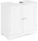COSTWAY Waschbeckenunterschrank, Badezimmerschrank mit 2 Türen & verstellbaren Regal, Badezimmer Unterschrank in Landhausstil, Waschtischunterschrank Weiß, 60 x 30 x 60 cm (U förmige Beine)