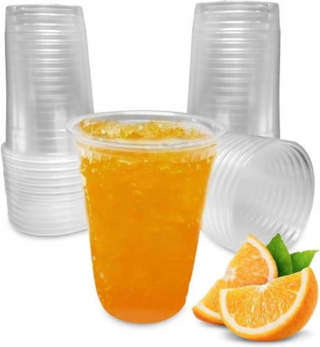 PAWOPA 500 Litronas - Vasos de Plastico Transparentes y Reutilizables de Litro (1000 ML). Minis. Uso en Fiestas o Camping - Ecológico sin BPA - Para Agua, Cocktail, Cerveza, Refrescos y Zumos