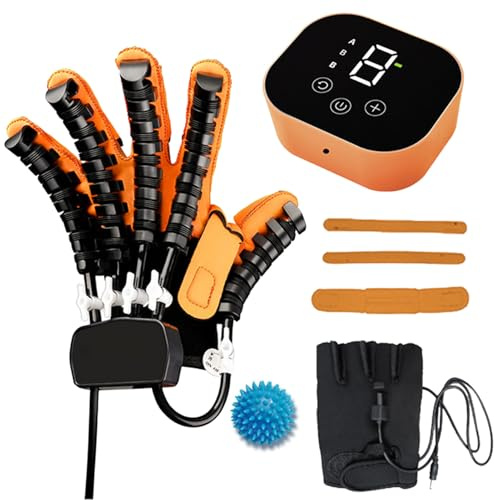 XNKLPY Guanto per Fisioterapia della Mano Intensità Regolabile Ringiovanisci Le Dita per Ictus Paralisi Cerebrale Emiplegia Brain Infarction And Hand Treatments(Size:Mano Sinistra L,Color:A)