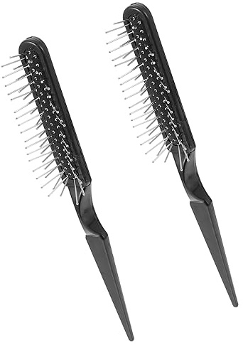 SAFIGLE Spazzola per Chioma a Coda di Topo 2 Pezzi Denti Standard e Massaggio del Capelluto, Materiale Abs, per Acconciature Professionali
