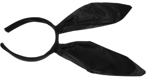 UTHCLO Bandeau Oreilles de Lapin Noir Satin pour Fête et Cosplay Accessoire Cheveux Mignon pour Costume Carnaval Pâques et Soirées Déguisées