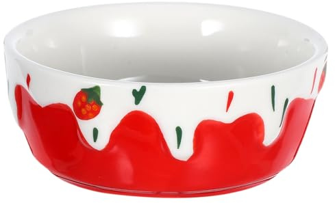 Abaodam Ciotola in Ceramica per Piccoli Animali Design Anti-rovesciamento, Mangiatoia per Criceti, Porcellini D'india e Conigli, Misura Piccola, per Alimentazione Pulita in Gabbia