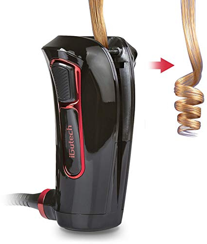 iGutech Automatischer Curler mit intelligentem Smart Sensor, im neuen und sehr handlichen Design schwarz