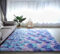 LYKEJI Teppiche Schlafzimmer Dekoration Teppich Flauschige Teppiche Shaggy Teppiche Lange Weiche Teppiche für Wohnzimmer rutschfeste Teppiche für Schlafzimmer Wohnzimmer (bunt blau, 80X160CM)