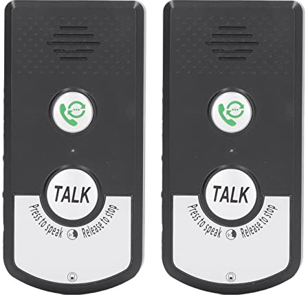 Sonnette D'Interphone Vocal, Sonnette D'Interphone sans Fil, Interphone Vocal sans Fil, Sonnette de Conversation Intelligente à 2 Voies pour les Soignants âgés et les Personnes