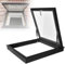 Ventanas de tejado,claraboya de techo,ventana de techo de salida,claraboya con luz natural para sótano,ventana de techo con vidrio templado de doble capa, para ático,solario,cobertizo,400X400mm