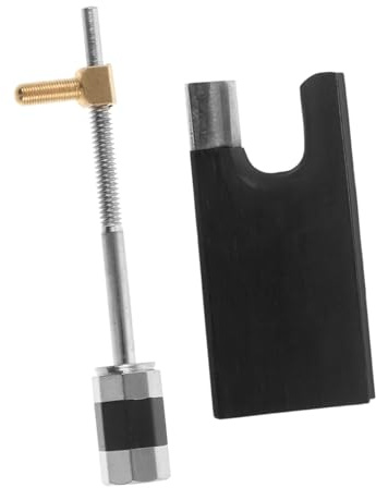 MUELODSIC Rana de Violín de Cobre y Madera Ébano Negro, Herramienta de Repuesto para Violín con Sonido Completo, Adecuado para Principiantes y Profesionales