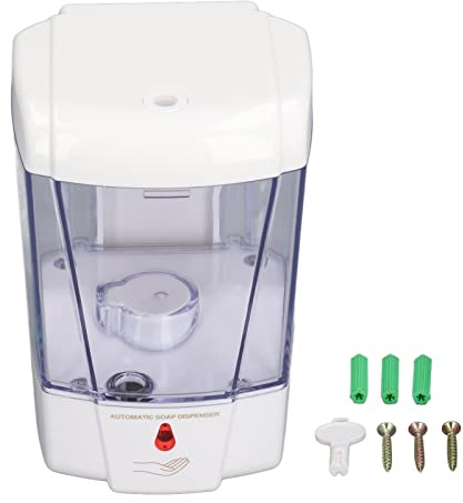 QANYEGN Dispenser automatico di sapone, dispenser di disinfettante per le mani senza contatto, dispenser di saponi liquidi per montaggio a parete per uffici, casa, Cucinan, bagno