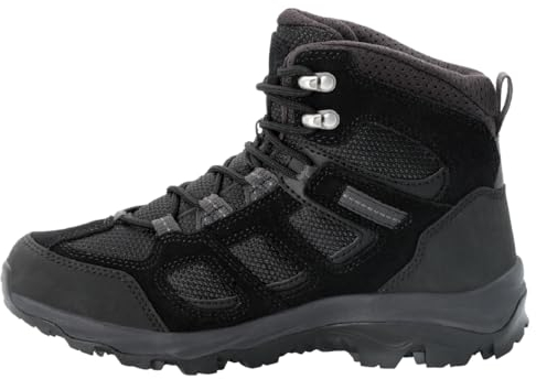 Jack Wolfskin Vojo 3 Texapore Mid Damen wasserdichte Wanderschuhe, Schwarz (6000), 41 EU