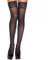 KQNM Halterlose strümpfe Stockings Netzstrümpfe mit Silikon Spitze Oberseite Halterlose strümpfe damen sexy(Schwarz) (1)