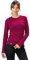 ALPIN LOACKER 100 Merino Langarmshirt Damen 230g/m2 I Feinste Merinowolle Unterwäsche I Langarm Wandershirt für Outdoor und Sport, Berry XL