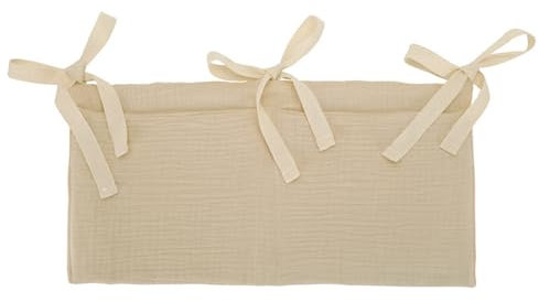 Jushion Babybett Organizer, Kinderzimmer Hängender Bett Organizer mit 2 Taschen, Organizer Beistellbett Baby, Betttasche Spielzeugtasche, Aufbewahrungstaschen für Betten, für Windeln Kleidung