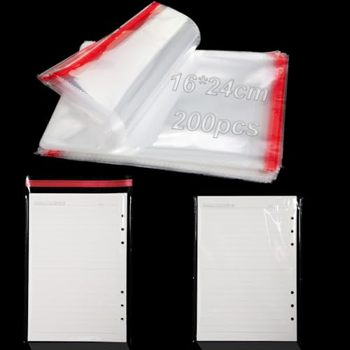 200 styck Genomskinliga Transparenta Självhäftande Cellofan Påse för Små Bakverk 16 x 24 cm OPP Påse Förpackning för Bakverk Godis Choklad Smycken