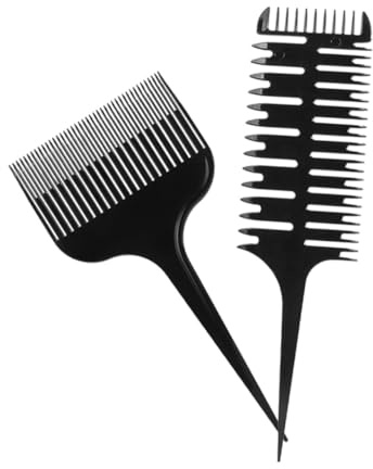 FIXOSHEE 2 piezas Peines Profesionales para Mechas y Tinte Peines de para Peluquería Herramientas Resistente para Corte Coloración y Estilizado Salones y Barberías