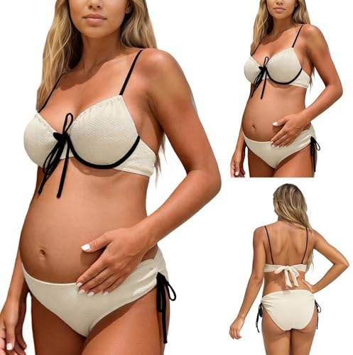 Generisch Moderno traje de baño premamá de dos piezas con cordón para una comodidad óptima en verano